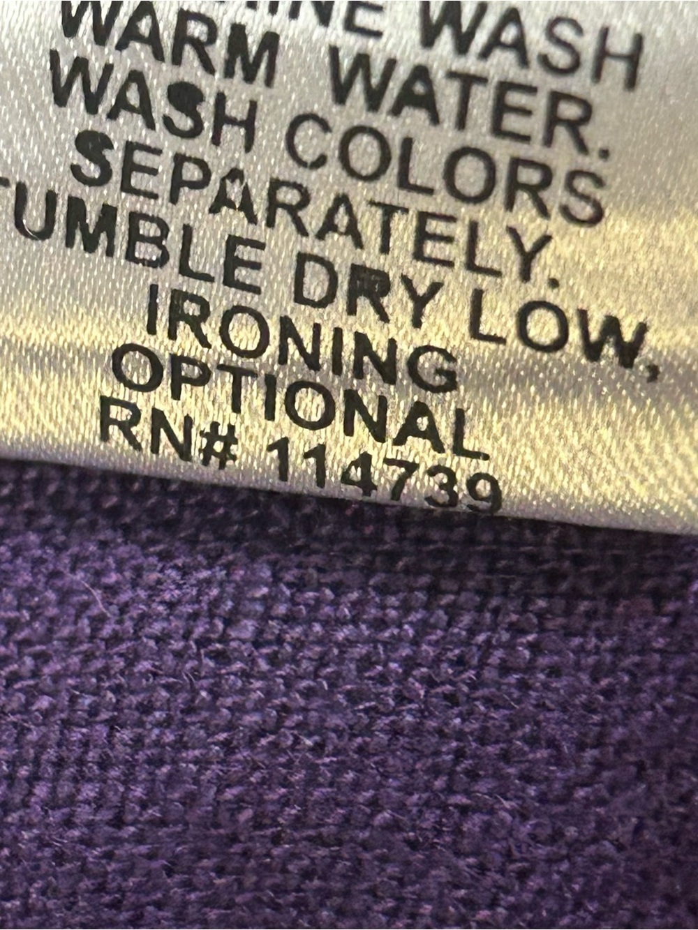 FLAX Linen Tunic Tank Top Purple V Neck Minimalist Lagenlook Artisan Women’s S - Picture 6 of 8
